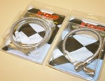 -3 Straight To Straight Teflon Hose/Stainless Wire Braided Assm. 25" - 72"