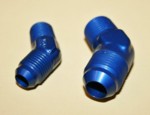 45 Degree AN Flare To Pipe Adapter (44443332211)