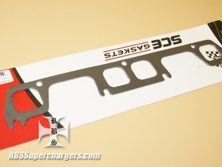 SBC AJPE/Brodix 12 Deg. Head Exh. Gasket Set (2620-0235B)