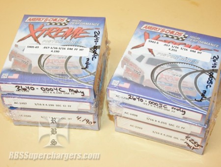 Piston Ring Set Akerly & Childs Hemi Nitro (2640-0004C)