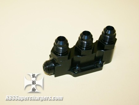 Waterman Super Sprint Outlet Fitting Manifold -6 3 Way (300-111H)