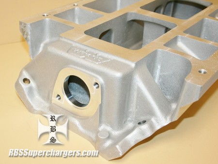 BBC Std. Deck Street Satin Blower Manifold #7151 Weiand (1100-0002A)