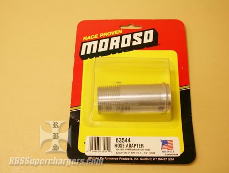 Used Moroso Moroso Electric Water Pump Hose Adapters #63544 (7003-0083I)