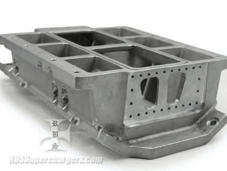 SBC TBS Competition Small/Large Port Satin Blower Manifold (1100-0010)
