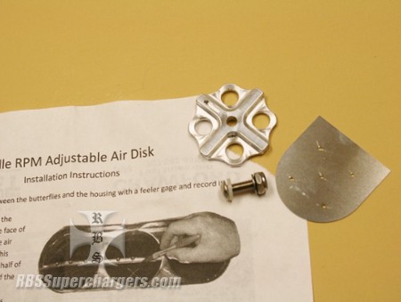 Injector Hat Billet Alum. Adjustable Air Disc (300-055C)
