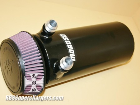 Burn Down Breather Tank Assm. Moroso Dual -16 Male (2600-0238F)