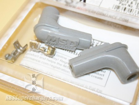 MSD Plug Wire Boots & Terminals MSD Logo 90 Degree #3311 (2500-0162)