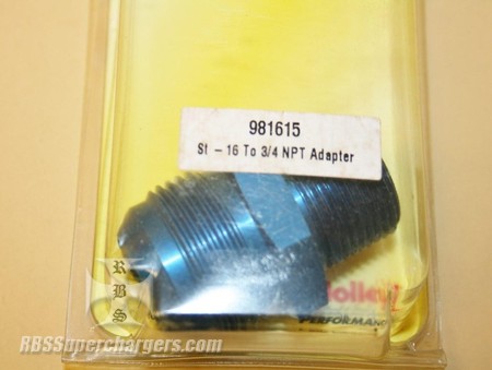Used -16 To 3/4" NPT Pipe Alum. Fitting #981615 (7012-0051E)