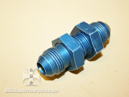 Used -8 Bulkhead Fitting Straight W/Nut (7003-0018H)