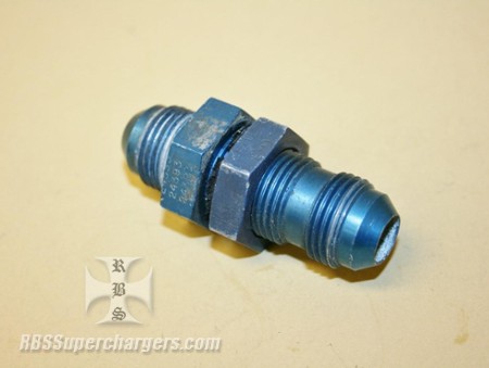 Used -8 Bulkhead Fitting Straight W/Nut (7003-0032)