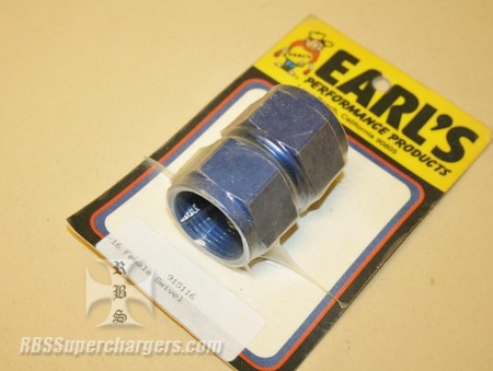 Used -16 Female To Female Flare Swivel Coupling Alum. Earl's #915116 (7012-0029)