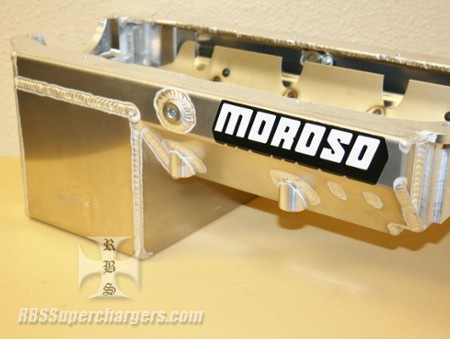 Moroso SBC Drag Race Rear Sump 8.250" Alum. Oil Pan #21234 (2600-0035P)