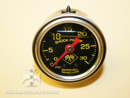 0 To 30 Pound Liquid Filled Boost Gauge (1300-0014)