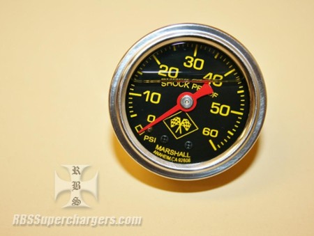 0 To 60 Pound Liquid Filled Boost Gauge (1300-0015)