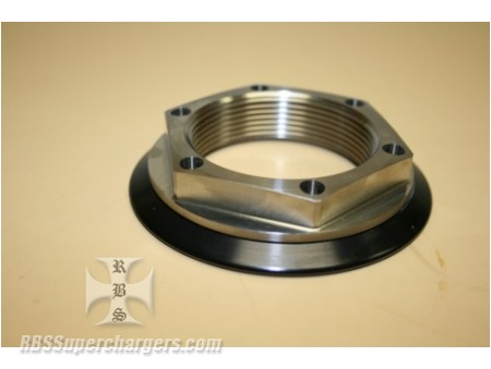 Threaded Crank Hub Retaining Nut w/Alum. Flange Titanium (2300-0023)