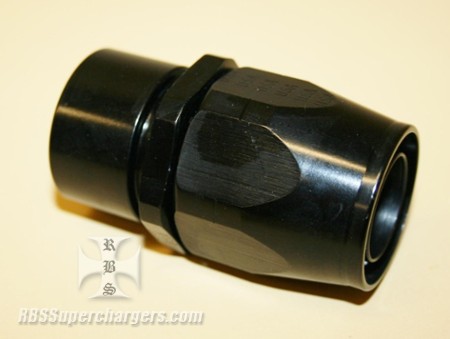 Straight Fitting Swivel Alum. Black Quick Disconnect Clamshell (33SS77MM44)