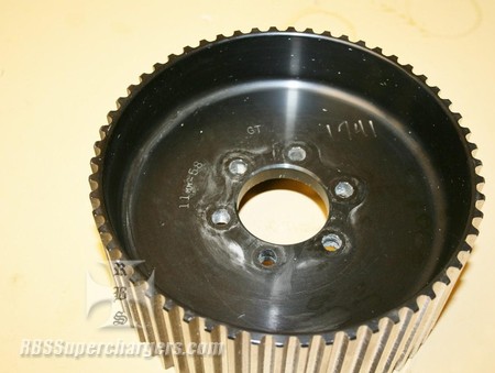 Used 11mm 58 GT Tooth Center Flange Blower Pulley (7001-1158A)