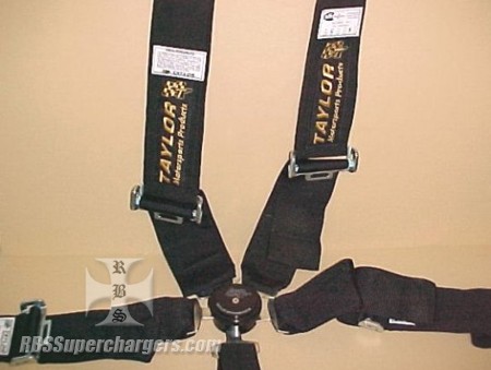 Taylor Seat Belt Harness Camloc Nomex Black (1210-0070)