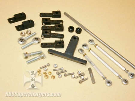 Tunnel Ram Dual Carb Linkage Kit 4500 Side Saddle BBC (2200-0010T)