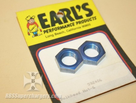 Used -6 Bulkhead Nut Earl's #592406 (7003-0080J)