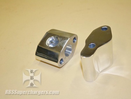 SBC Polished Billet Alum. Ported Water Block Set (1500-0019B)