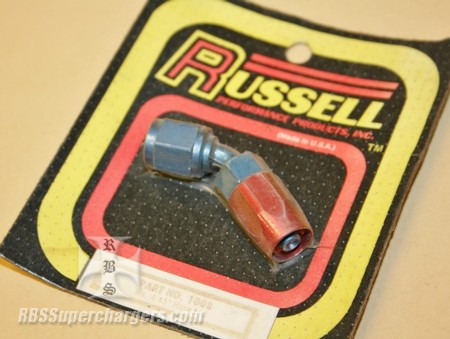 Used -4 45 Degree Fitting Non Swivel Alum. Russell #1008/610080 (7003-0084D)