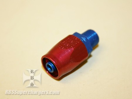 Used -4 To 1/8" NPT Pipe AN Hose End Alum. Fitting Earl's #320104 (7003-0084H)