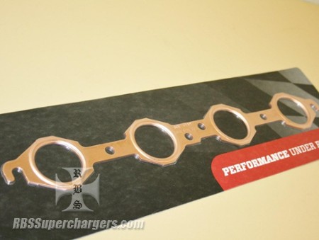 OUT OF STOCK LS1/ LS6/ LS7/ LQ9 Embossed Copper 1.750" Port Exhaust Gasket #4119 (2620-0220C)