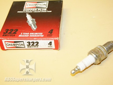 Used Champion Copper Plus Spark Plugs #322 RN11YC4 (7011-0002P)