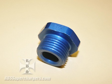 AN Hex Plug Alum. Straight Port (340-0592)