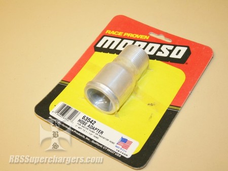 Used Moroso #63542 Water Pump Hose Adpt. 1.50" Slip On To 1.00" NPT (7003-0033D)