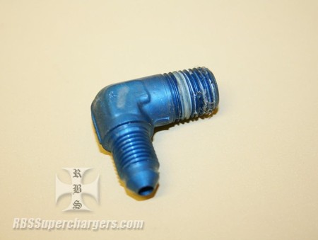 Used -4 To 1/4" NPT Pipe Alum. Fitting 90 Degree (7003-0089P)